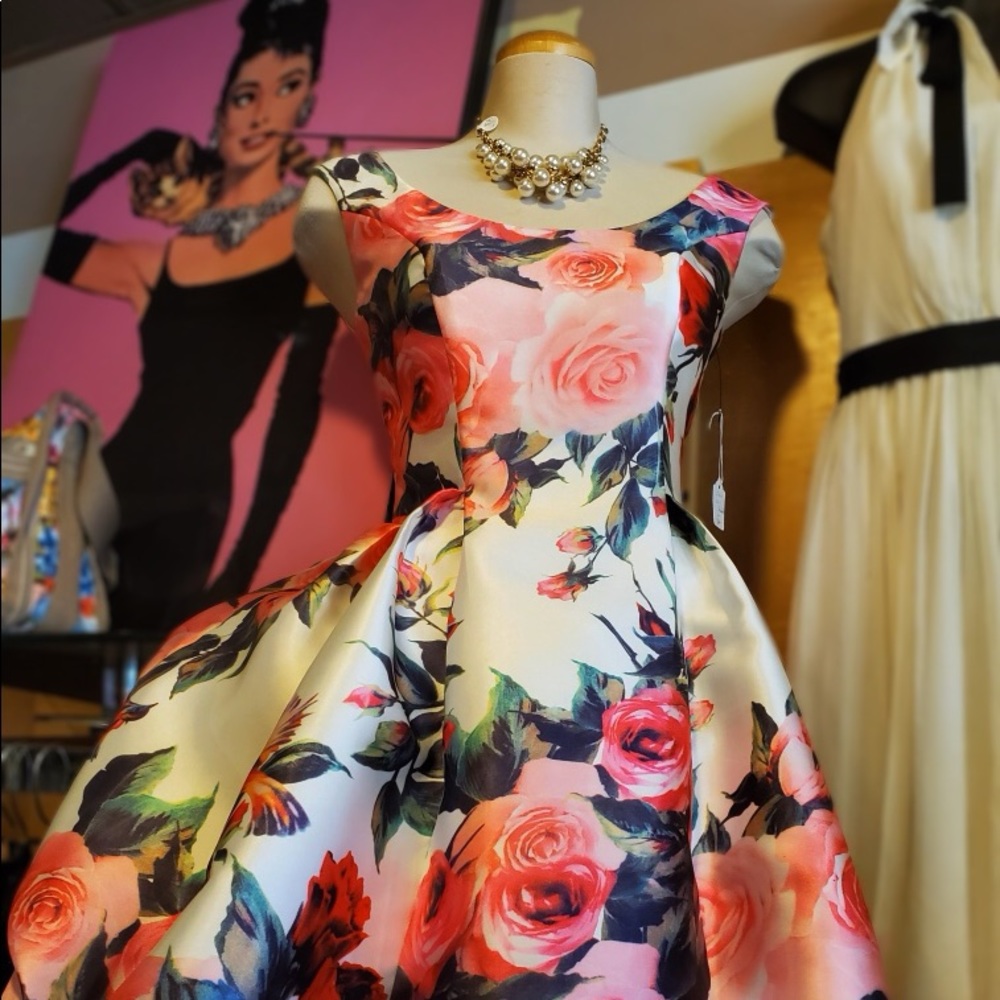 Forever Unique floral midi dress